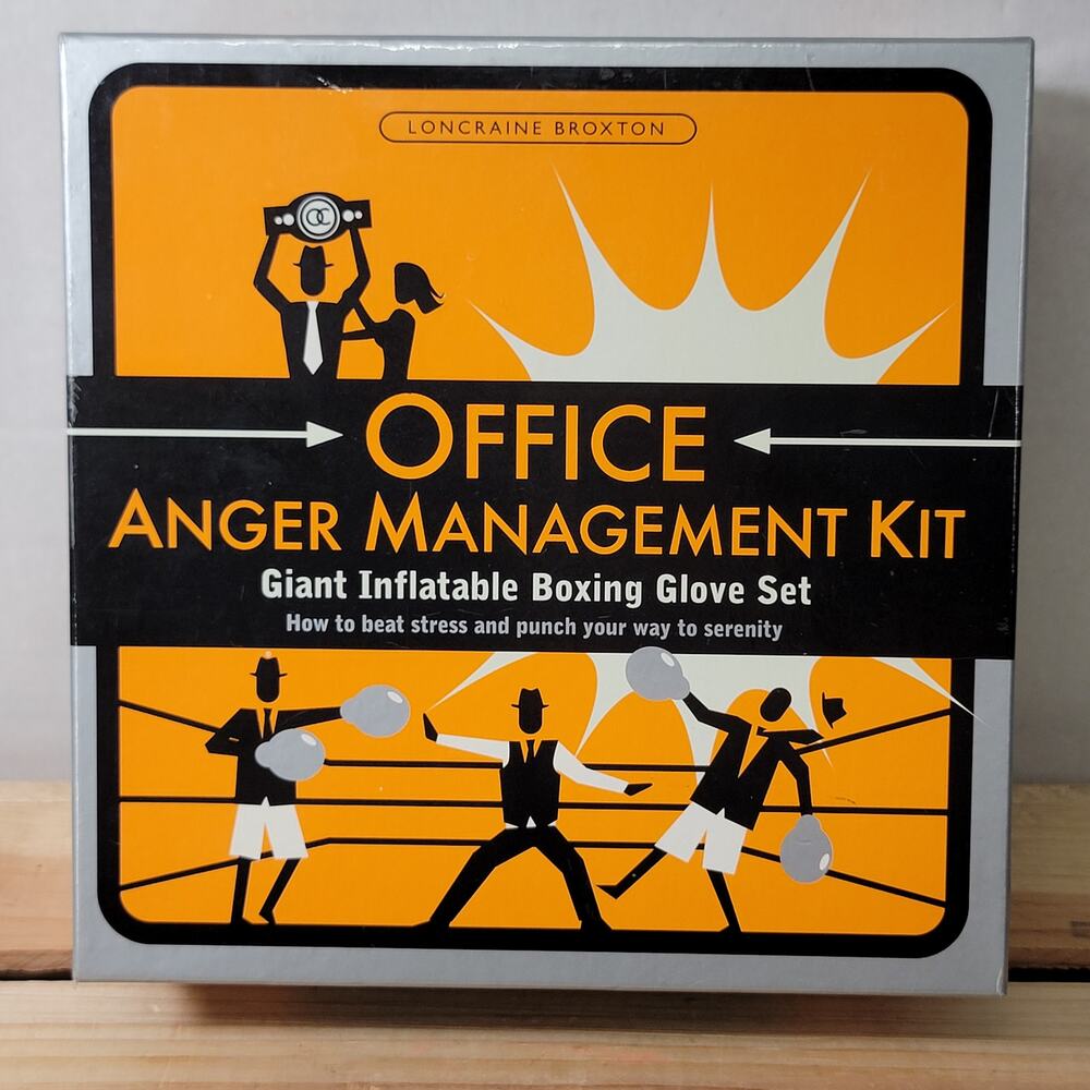 Office Anger Management Kit: Giant Inflatable Boxing Glove Set - NEW